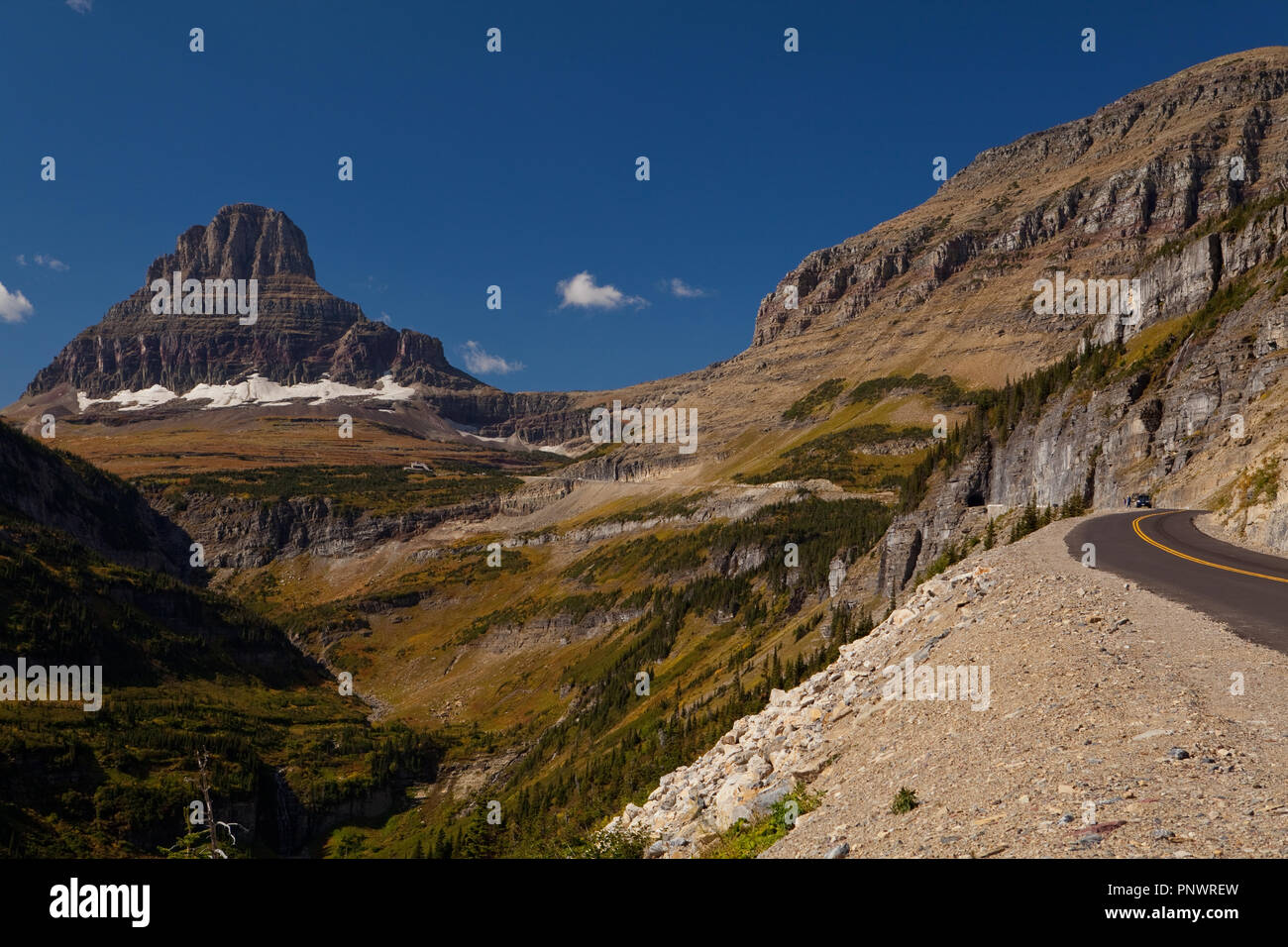 Logan Pass, Glacier NP Banque D'Images