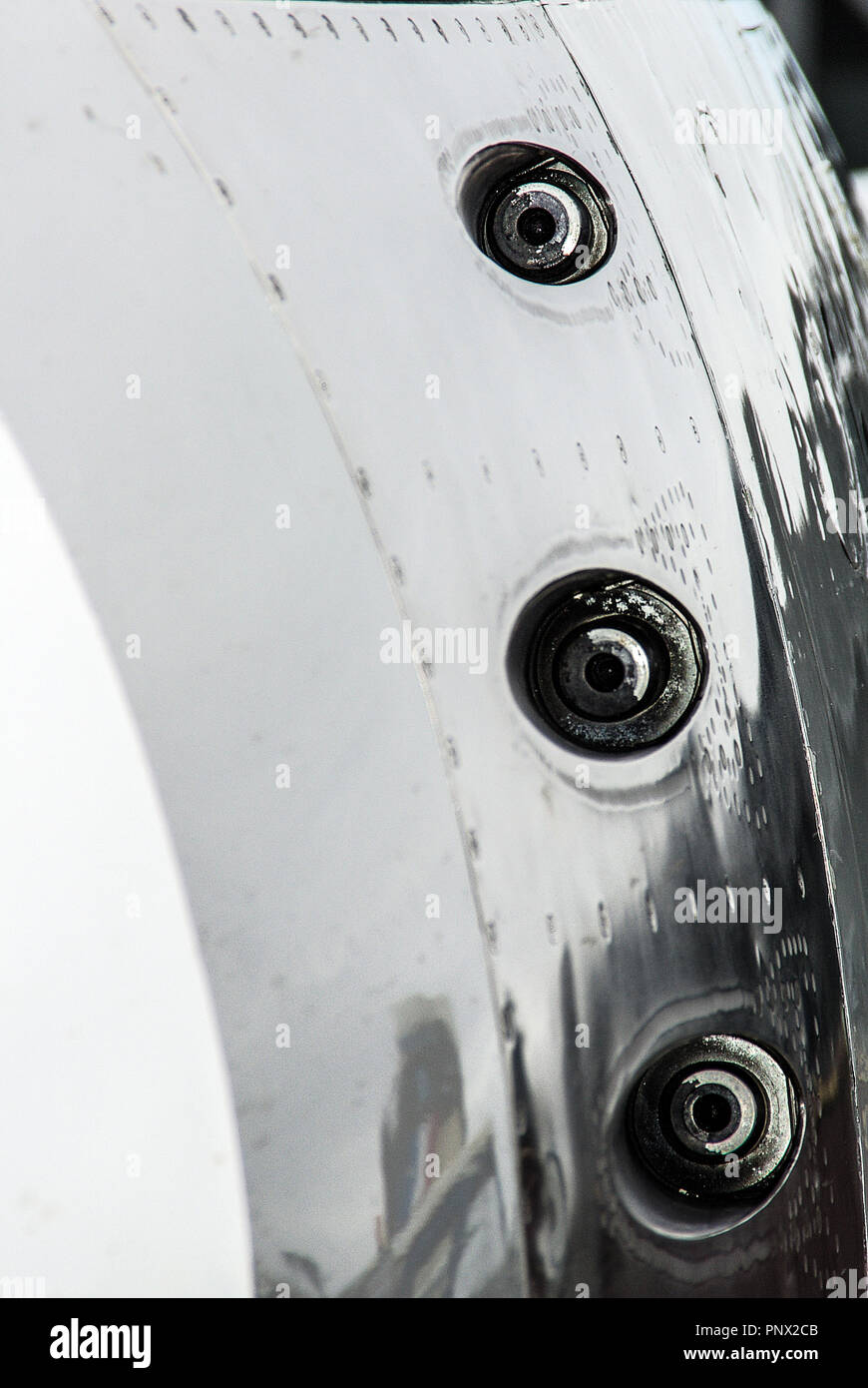 Bouche de canon North American F-86 Sabre jet avion de chasse. Les armes à feu. En .50 (12,7 mm) M3 mitrailleuses Browning. Arme. Armes. La guerre aérienne Banque D'Images