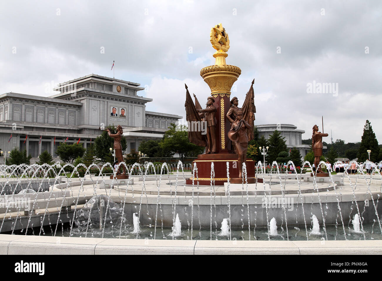 Palais Kumsusan du Soleil à Pyongyang Banque D'Images