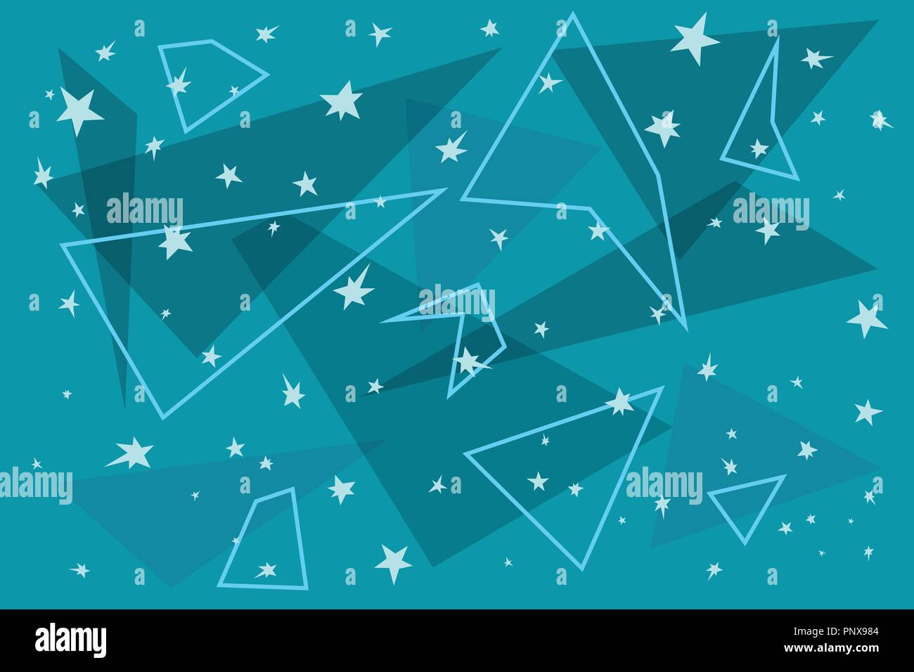 Constellations star background Illustration de Vecteur