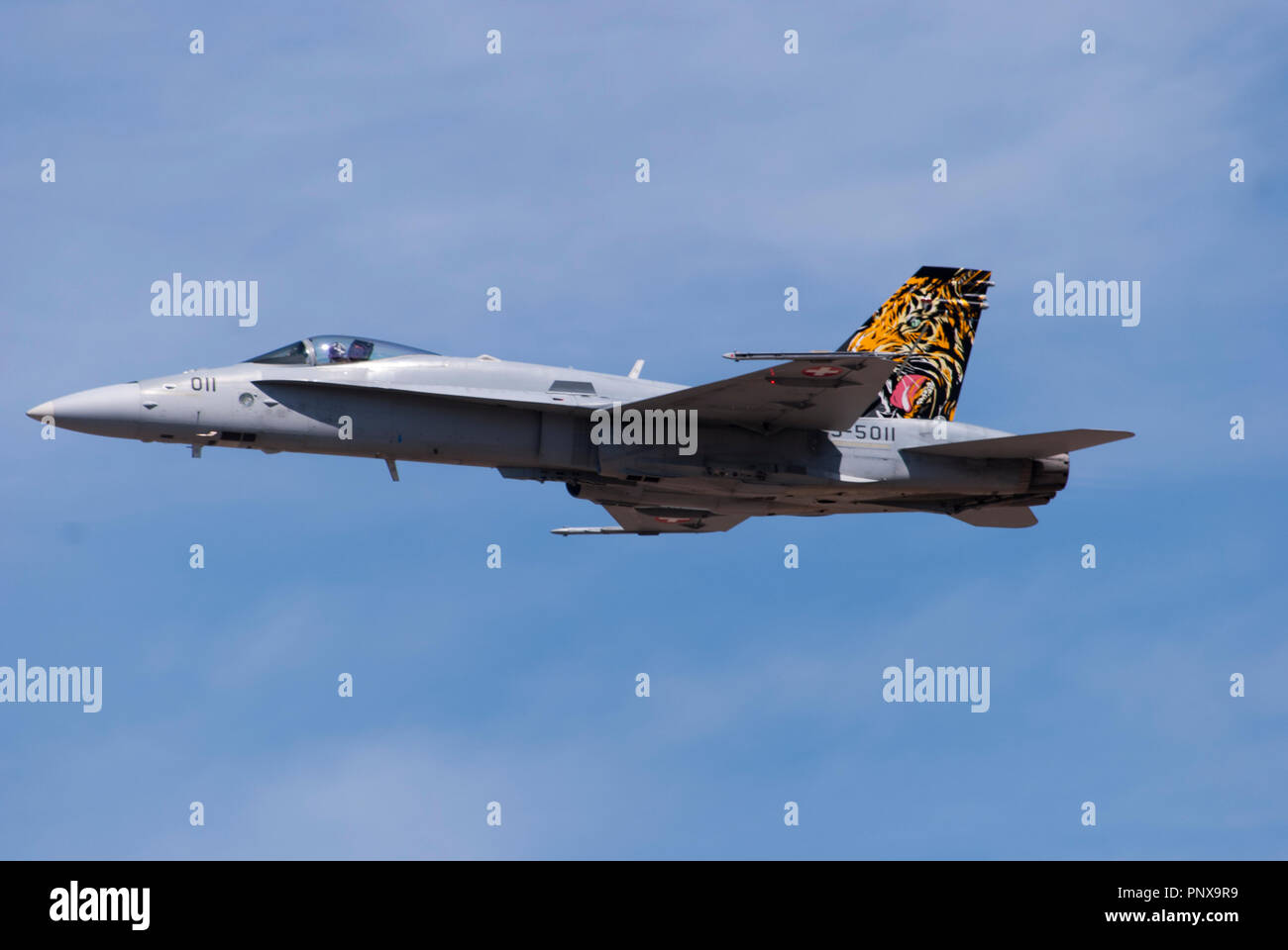 Tanagra, la Grèce. 22 Sep, 2018. McDonnell Douglas F/A-18 Hornet, Swiss, Air Force Athènes la semaine de vol à l'Aérodrome de Tanagra Grèce 2018. Credit : Dimitrios Sotiriou/Pacific Press/Alamy Live News Banque D'Images