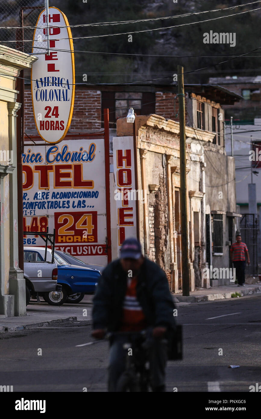 L'hôtel America en Colonial la Colonia Centro de Hermosillo. Vida cotidiana, Centro Hermosillo Banque D'Images