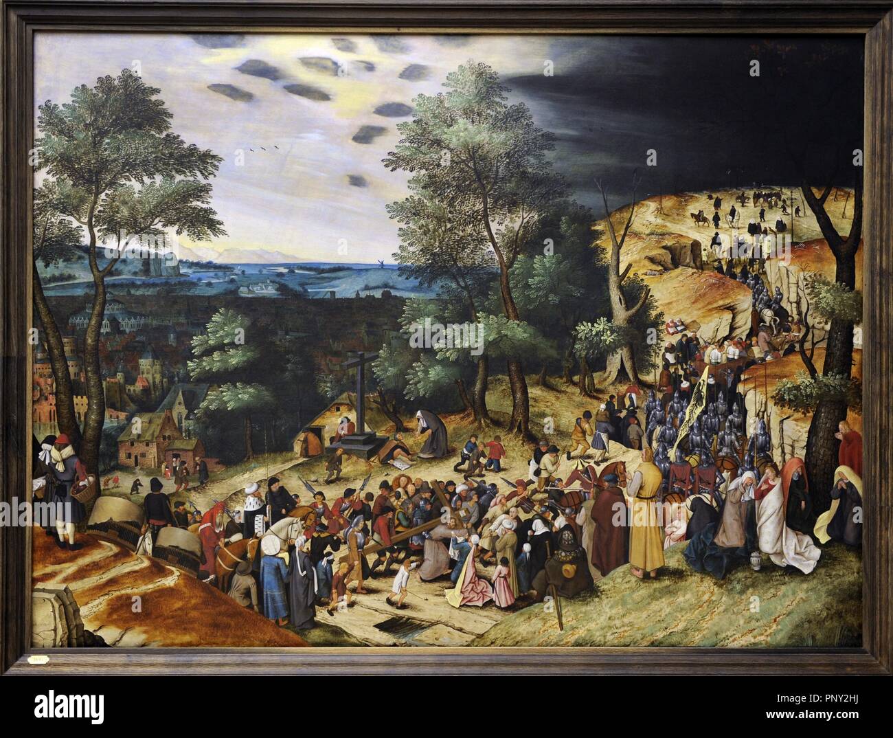 Pieter Brueghel le Jeune (1564-1638). Peintre flamand. La Procession au Calvaire, 1602. Musée national d'art de Copenhague. Le Danemark. Banque D'Images