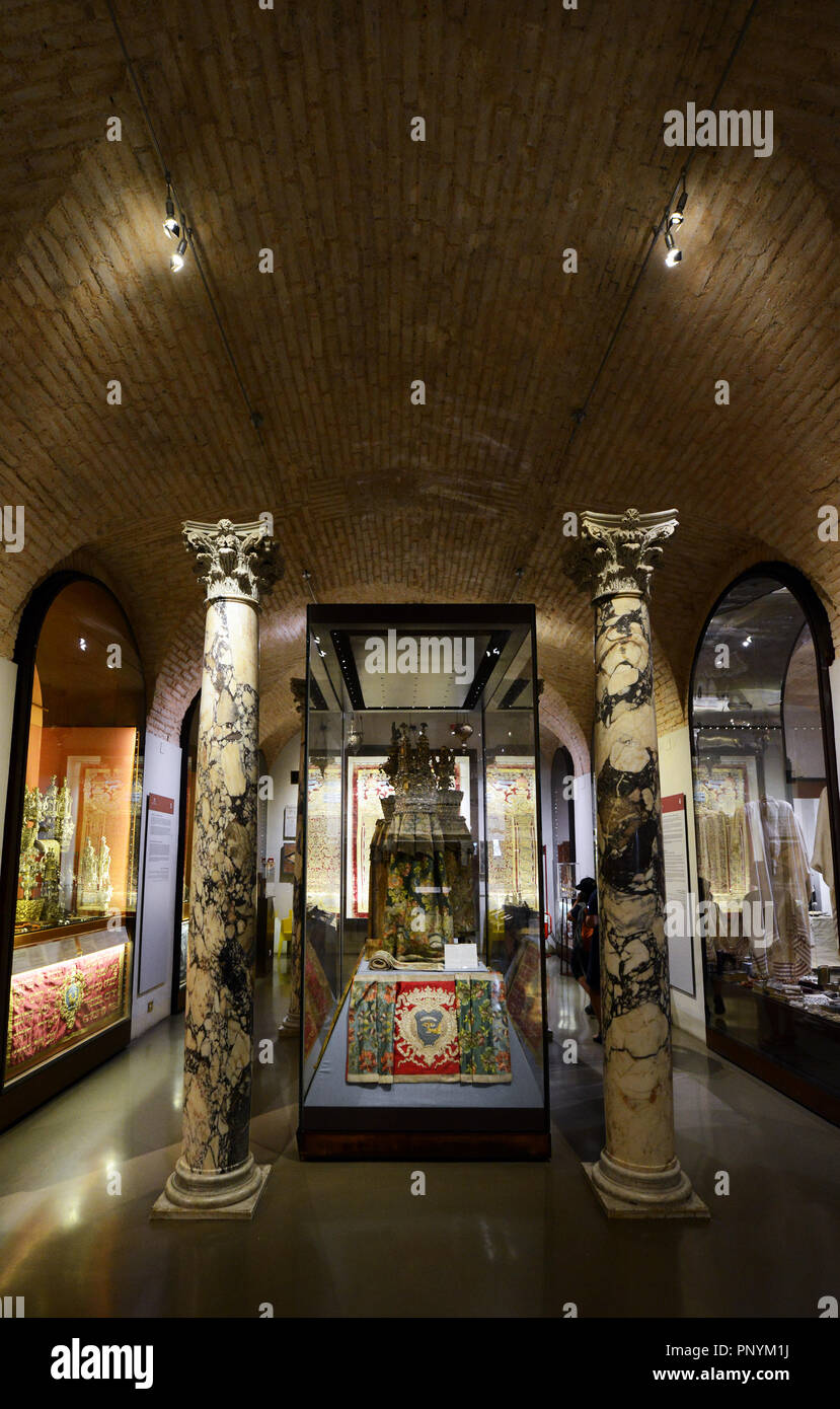 Le musée juif à la Grande Synagogue de Rome. Banque D'Images