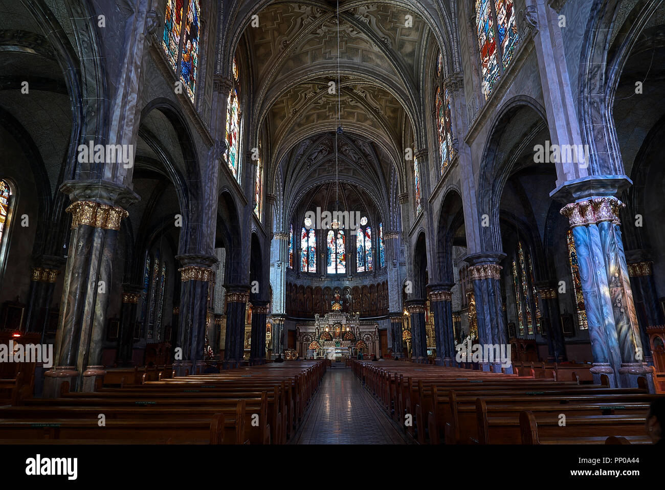 Intérieur de l'église 'Cristo Rey' à Pasto en Colombie Banque D'Images