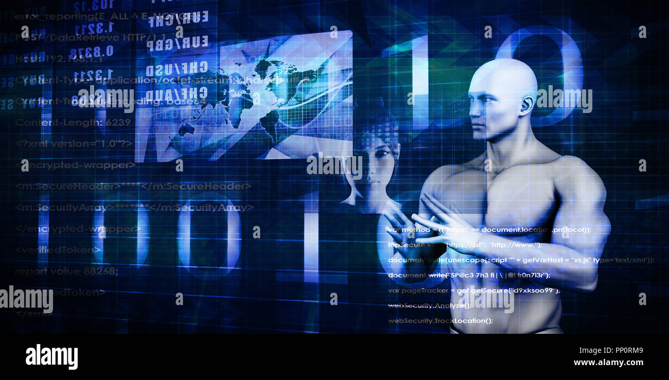 Le commerce virtuel ou Auto Commutateur Public Training Banque D'Images