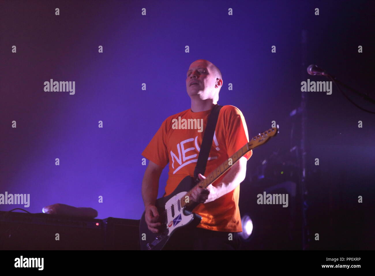 Aberdeen, Aberdeenshire, UK. 22 Septembre, 2018. Glasgow band Mogwai en concert au Théâtre de Sa Majesté dans le cadre du Festival True North 2018. Crédit : Simon Newbury/Alamy Live News Banque D'Images