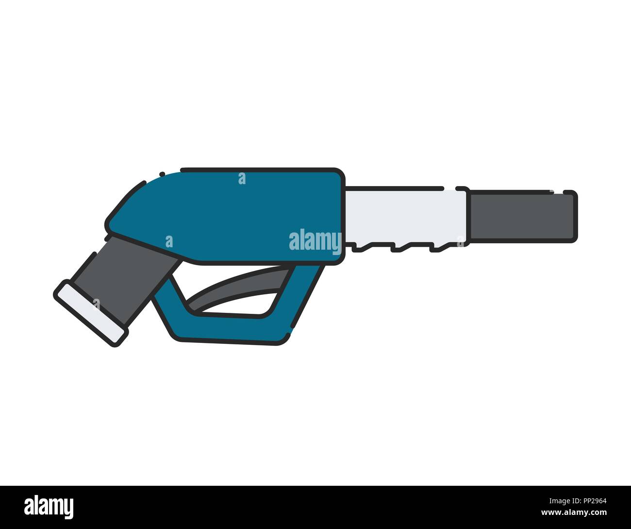 Icône pistolet de la pompe à carburant. Location de l'essence. Vector illustration Illustration de Vecteur