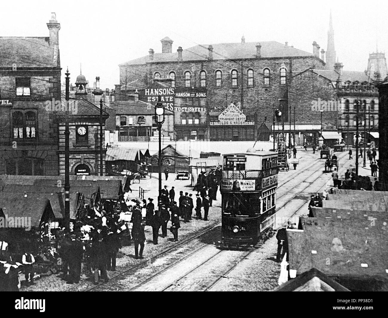 Mayday vert, Barnsley, début des années 1900 Banque D'Images