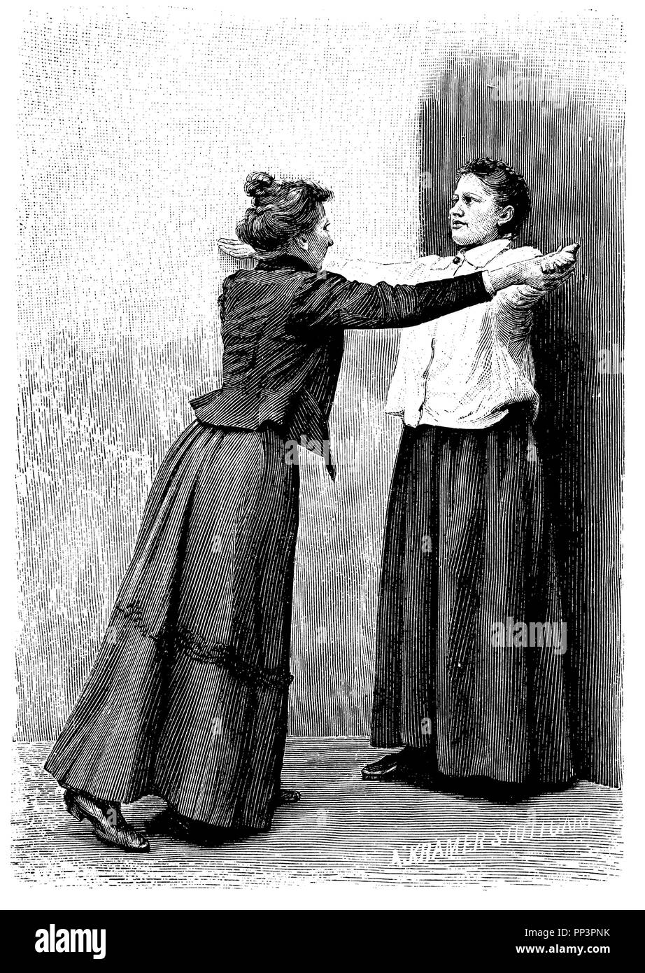 Rallonge de bras (mouvement de résistance), 1905 Banque D'Images