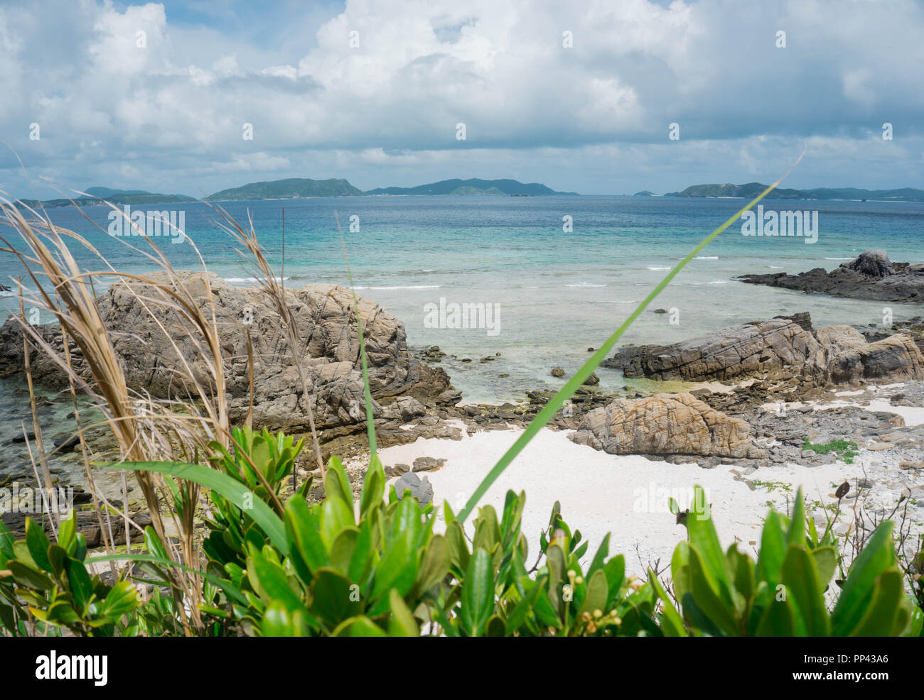 Tagesauflug auf die Insel in Tokashiki à Okinawa. Banque D'Images