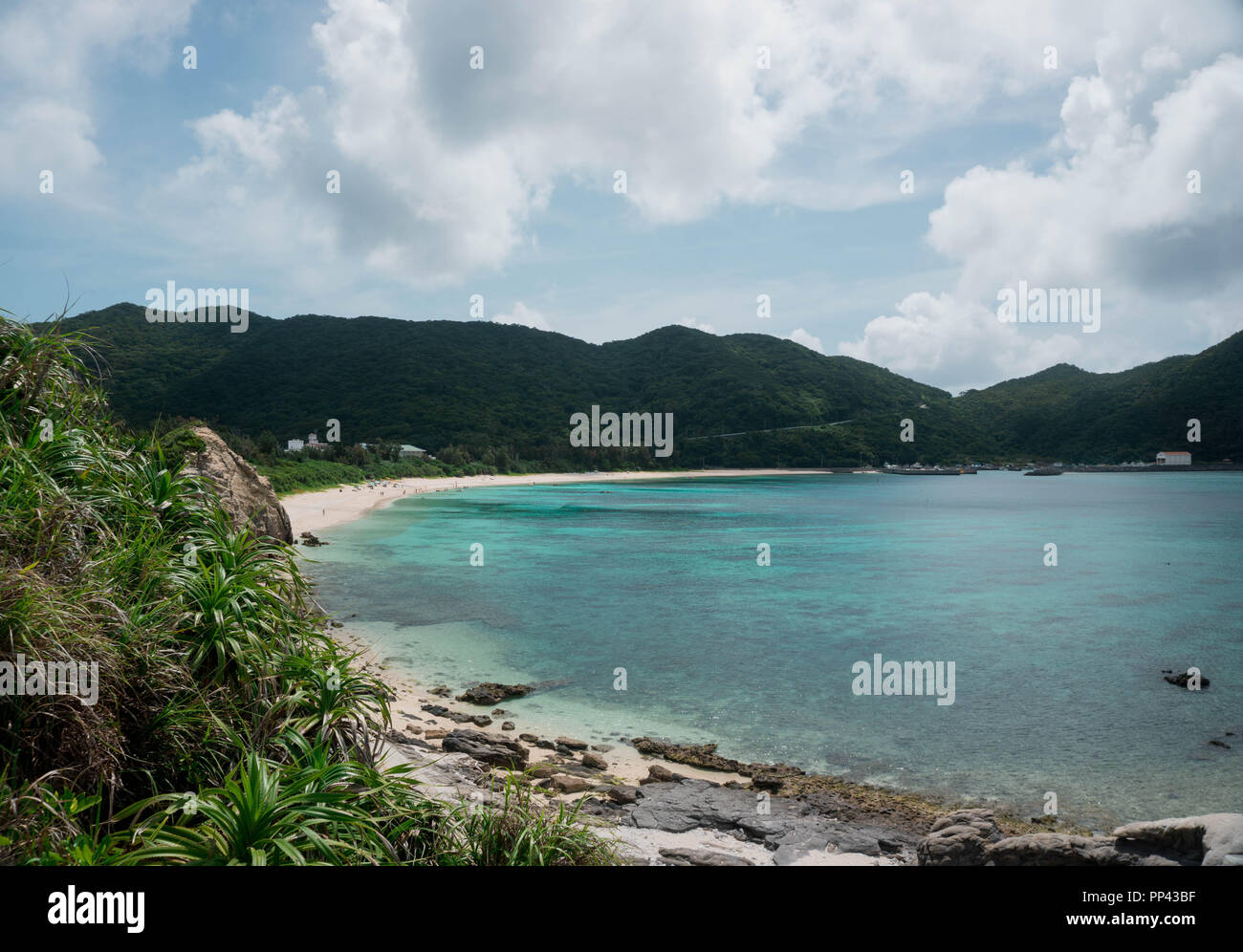 Tagesauflug auf die Insel in Tokashiki à Okinawa. Banque D'Images