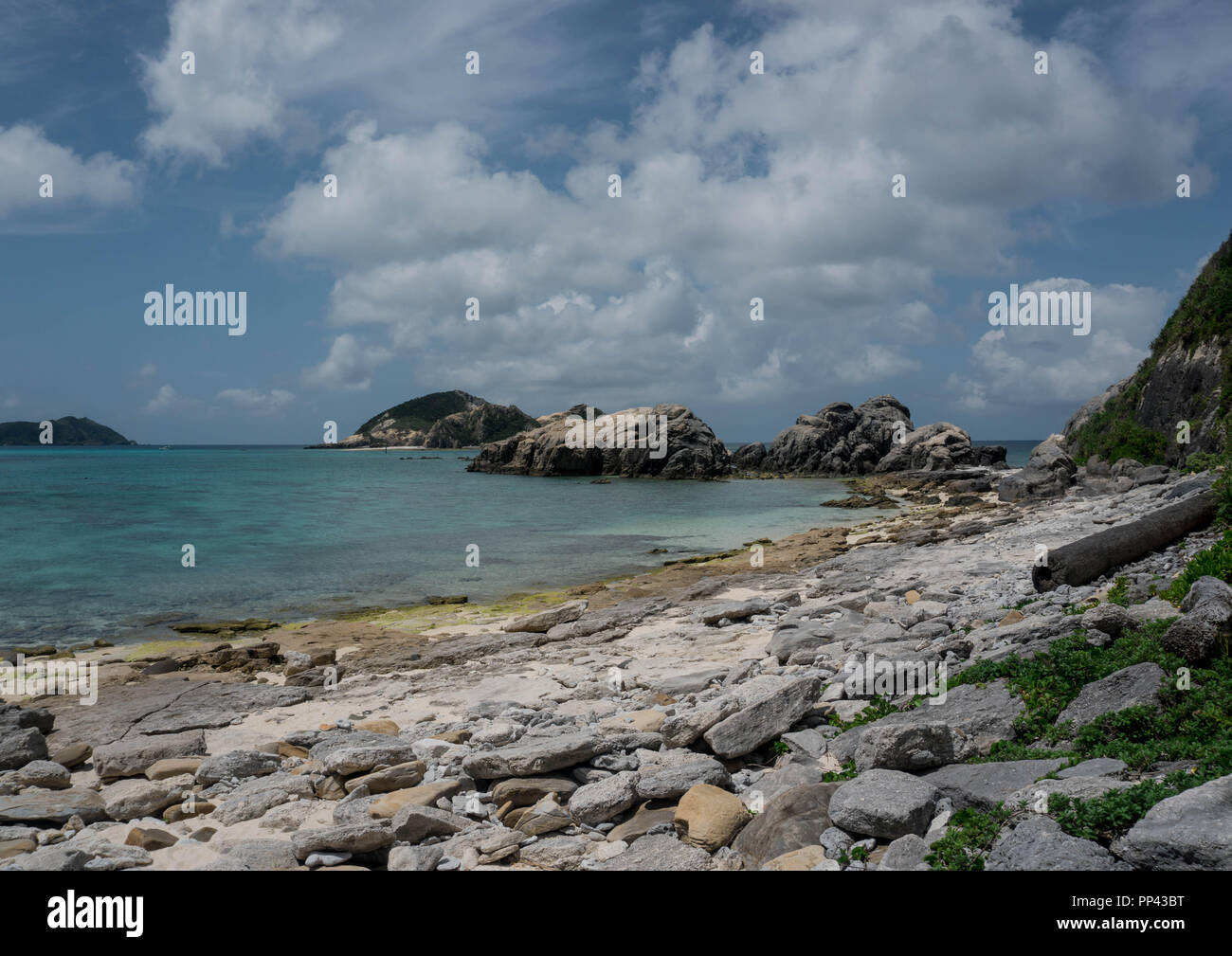 Tagesauflug auf die Insel in Tokashiki à Okinawa. Banque D'Images