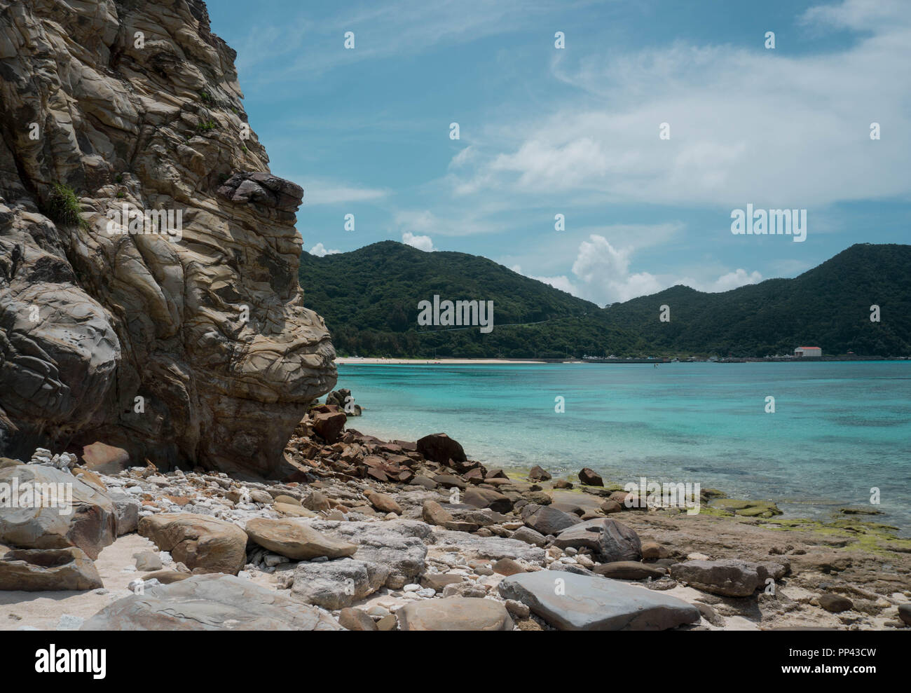 Tagesauflug auf die Insel in Tokashiki à Okinawa. Banque D'Images