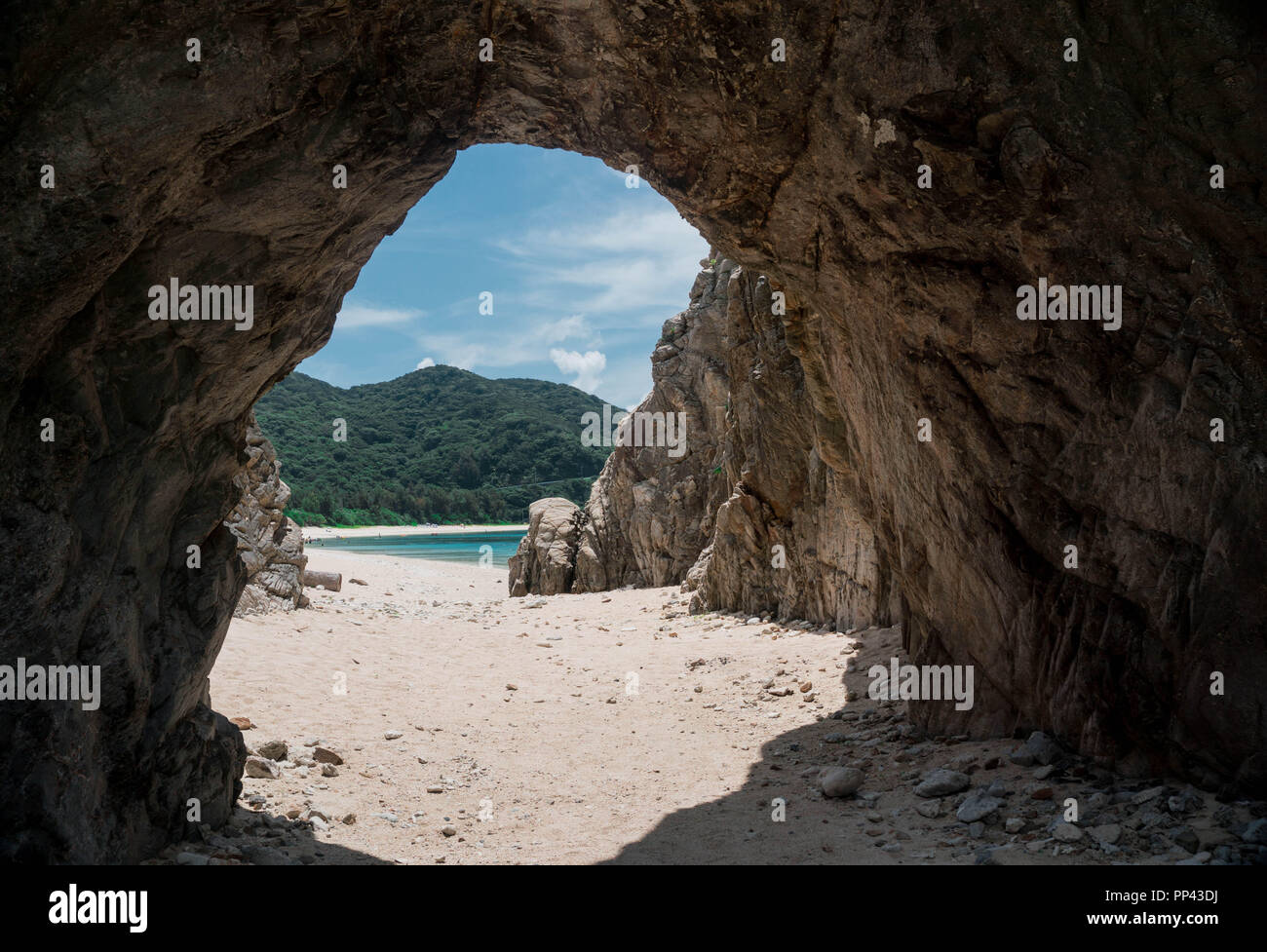 Tagesauflug auf die Insel in Tokashiki à Okinawa. Banque D'Images
