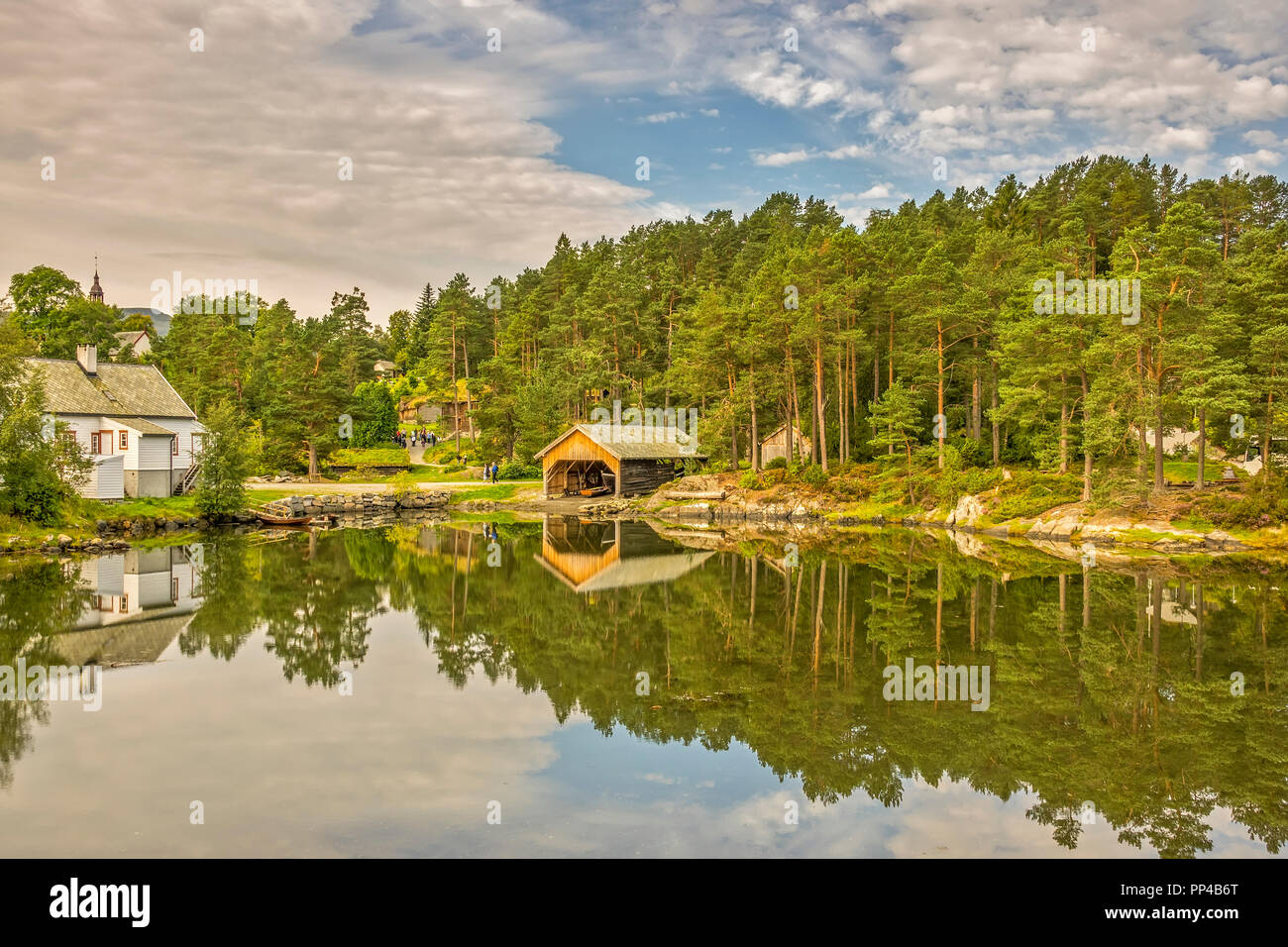 Lac à Sunnmore Open Air Museum, Alesund, Norvège Banque D'Images