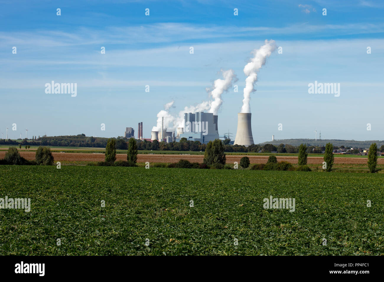 Centrale à charbon, RWE RWE Kohlekraftwerk Banque D'Images