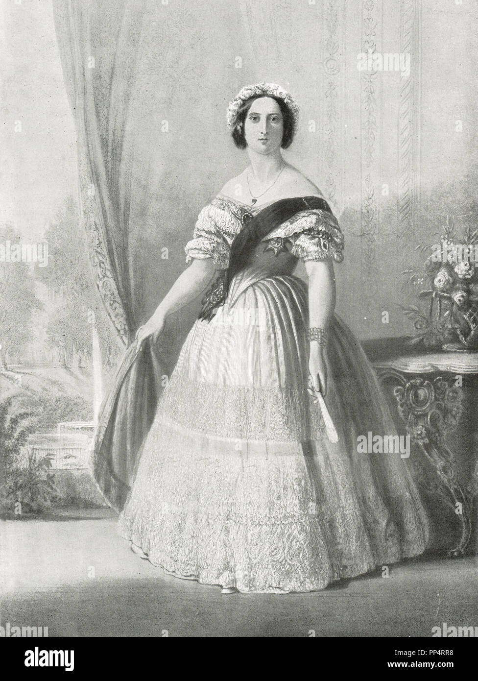 La reine Victoria en 1843 Banque D'Images