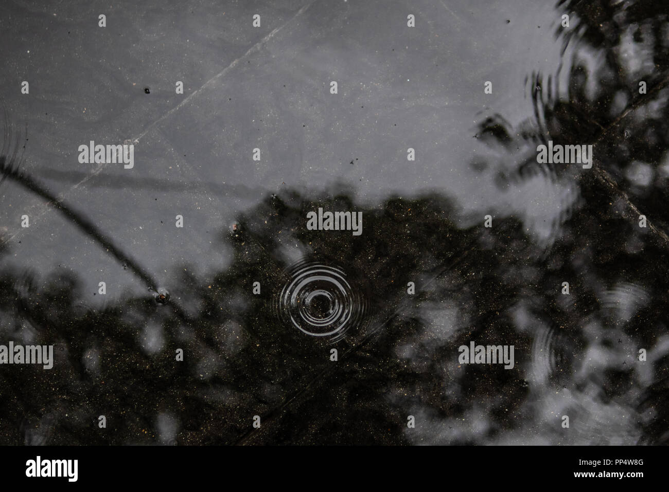Surface de l'eau résumé avec ondulations Banque D'Images
