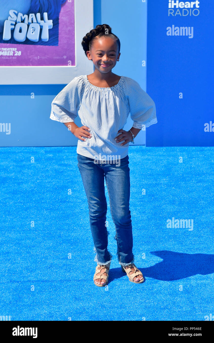 Californie, USA. 23 sept 2018. Herman Faithe participant à la "mallfoot' première mondiale au Regency Village Theatre le 22 septembre 2018 à Westwood, en Californie. Credit : Geisler-Fotopress GmbH/Alamy Live News Banque D'Images