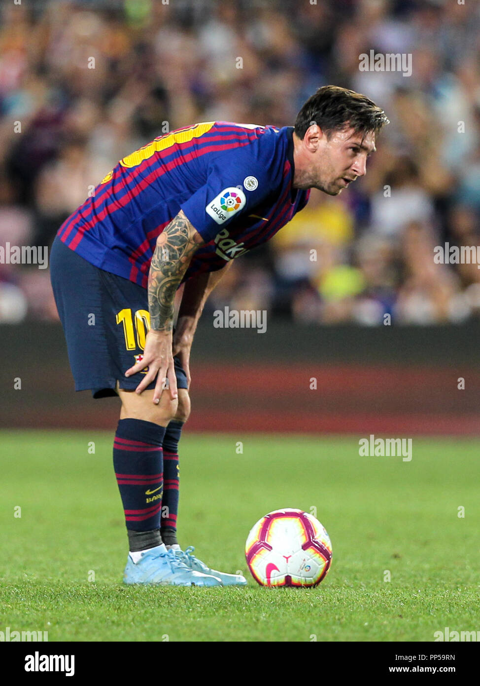 Camp Nou, Barcelona, Espagne. 29Th Sep 2018. La Liga football, Barcelone et  Gérone ; de Leo Messi