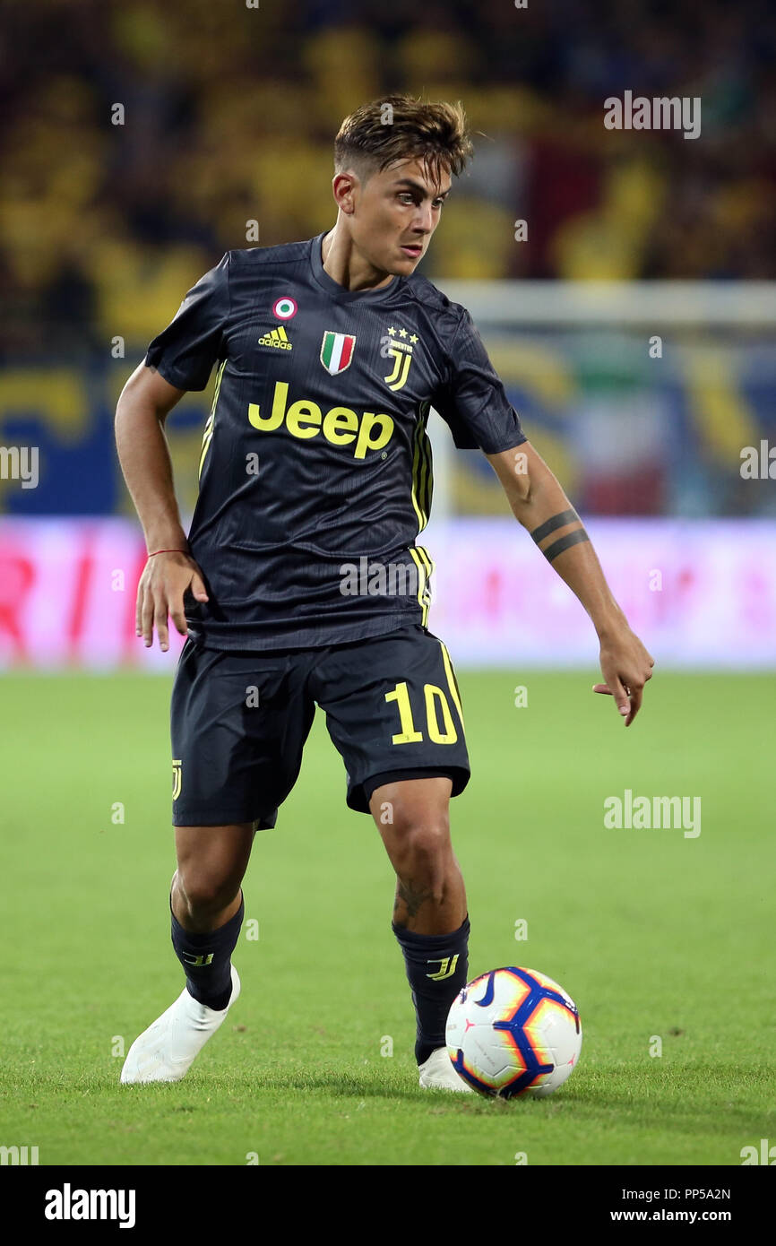 Stadio Benito Stirpe, Frosinone, Italie. 29Th Sep 2018. Serie A football, Frosinone contre Juventus ; Paulo Dybala de Juventus contrôle la balle : Action Crédit Plus Sport/Alamy Live News Banque D'Images