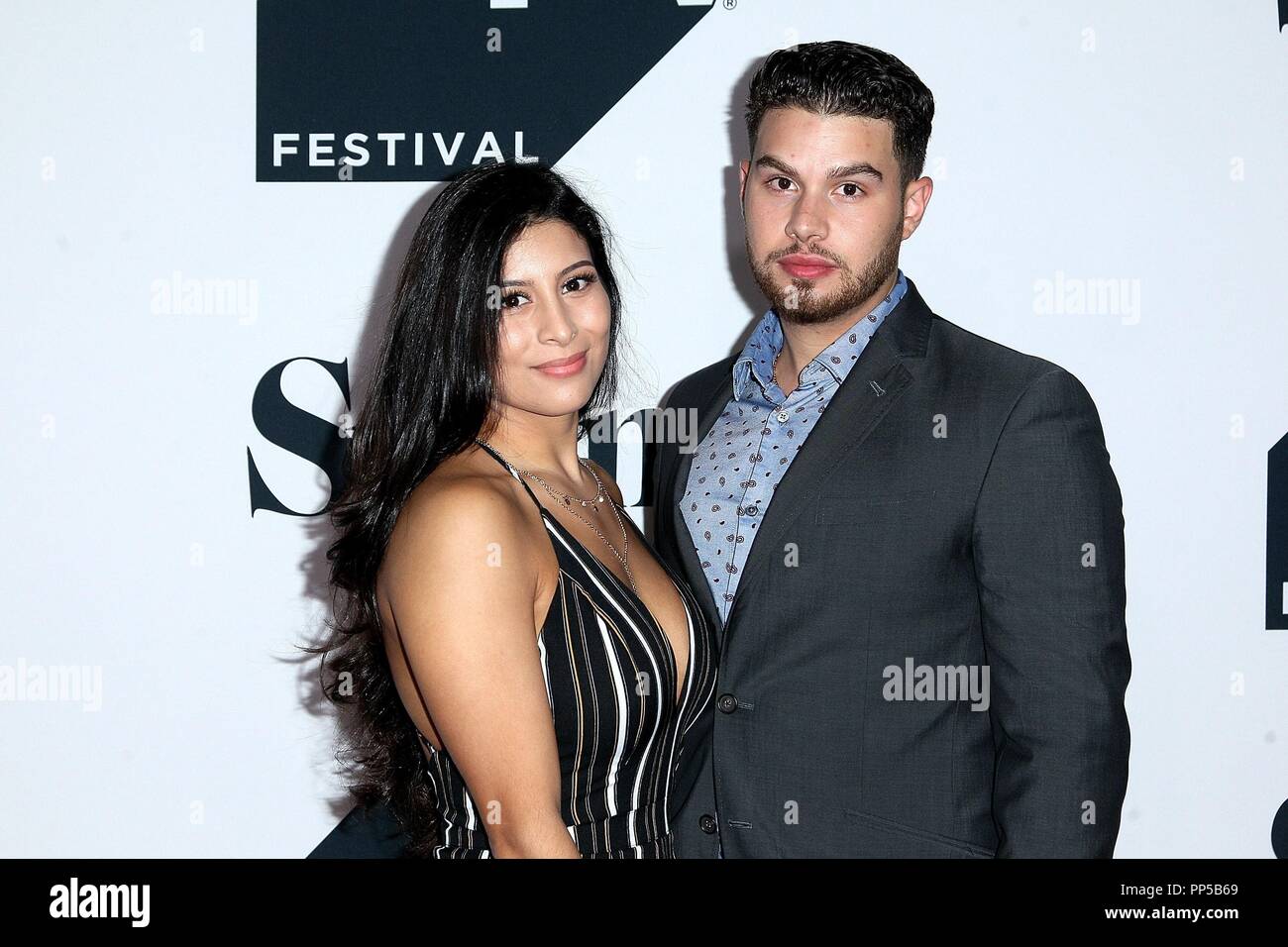 New York, NY, USA. 29Th Sep 2018. Joanna Antonio, Francesco Antonio aux arrivées pour YouTube Original Series WAYNE en première mondiale au Festival de TV Tribeca Studios, printemps, New York, NY Le 23 septembre 2018. Crédit : Steve Mack/Everett Collection/Alamy Live News Banque D'Images