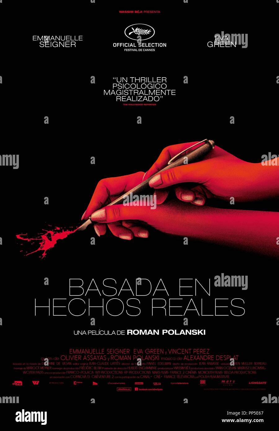 Titre original : APRÈS UNE HISTOIRE VRAIE, D'. Titre en anglais : BASÉ SUR UNE HISTOIRE VRAIE. Année : 2017. Réalisateur : Roman Polanski. Credit : WY Productions / Belga Belga Films Productions / Album / Fonds Banque D'Images