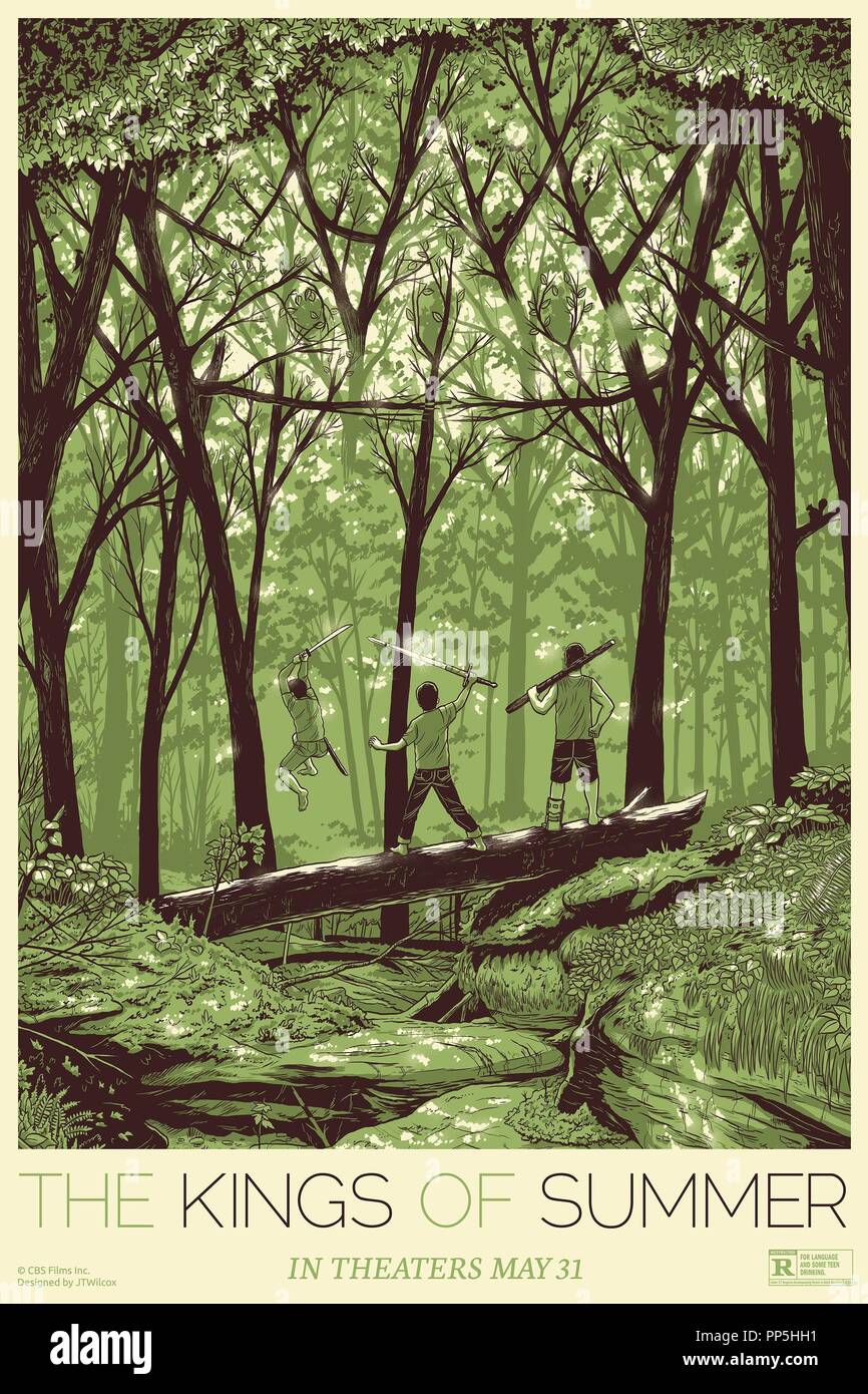 Film Original Titre : Les rois de l'été. Titre en anglais : Les rois de l'été. Année : 2014. Directeur : JORDANIE VOGT-ROBERTS. Credit : grande plage FILMS/FAIBLE ÉTINCELLE FILMS / Album Banque D'Images