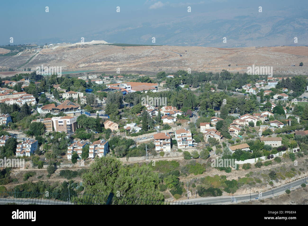 Paysage du sud du Liban, Israël du Nord Banque D'Images