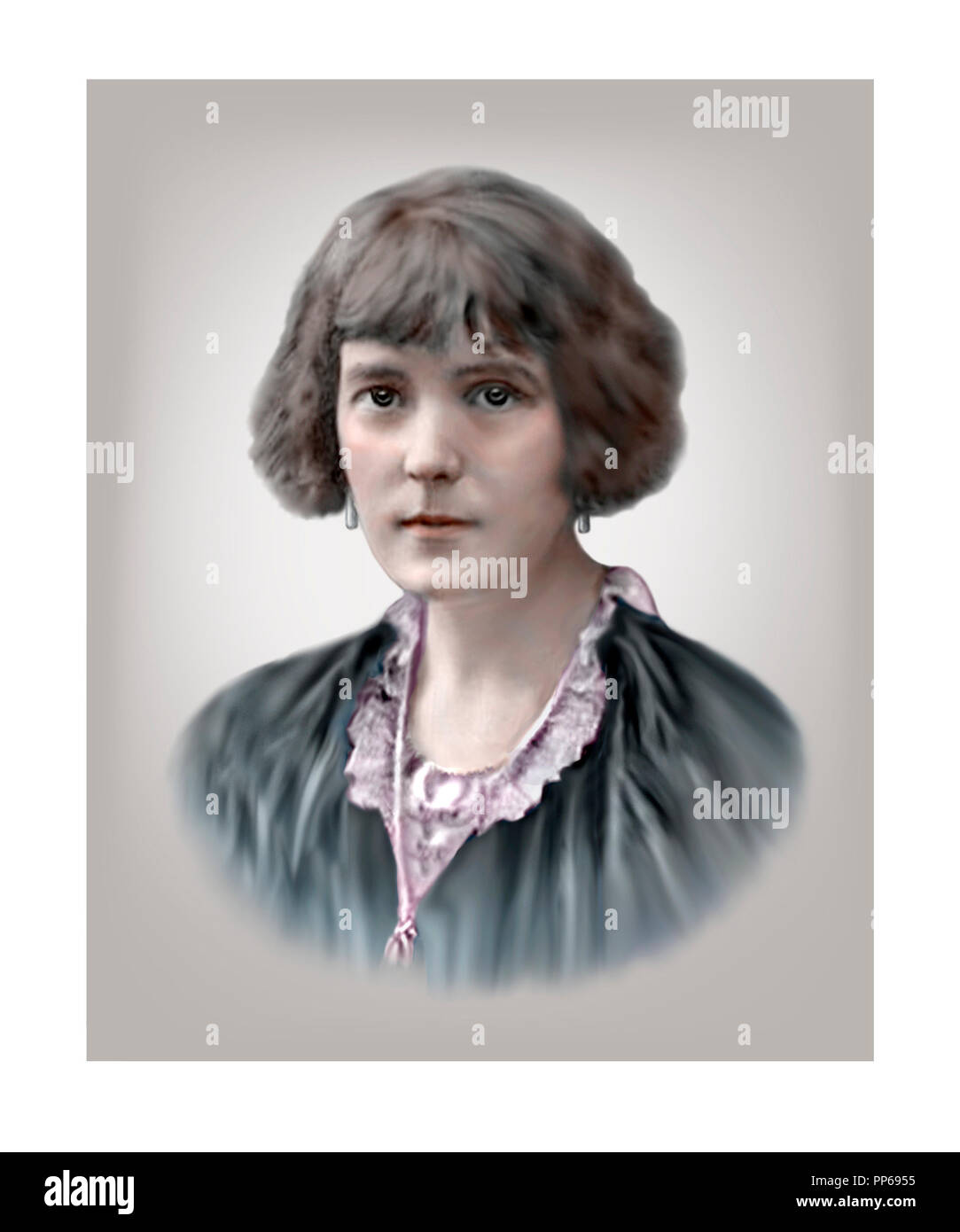 Katherine Mansfield 1888 - 1923 écrivain néo-zélandais Banque D'Images