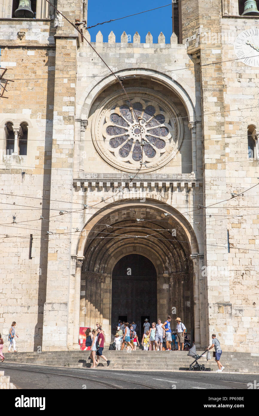 Cathédrale Se à Lisbonne, Portugal. Banque D'Images