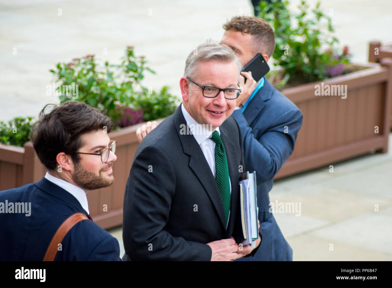 2 octobre 2017 - Ministre des affaires étrangères, ancien secrétaire de la santé, Jeremy Hunt allocution à la Conférence 2017 du Parti conservateur à Manchester, au Royaume-Uni. Banque D'Images