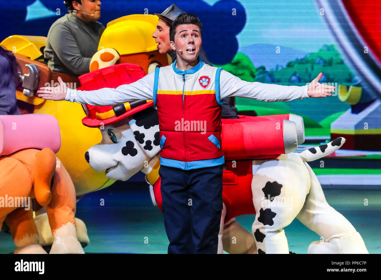 La patrouille patte Nickelodeon show live on tour Banque D'Images