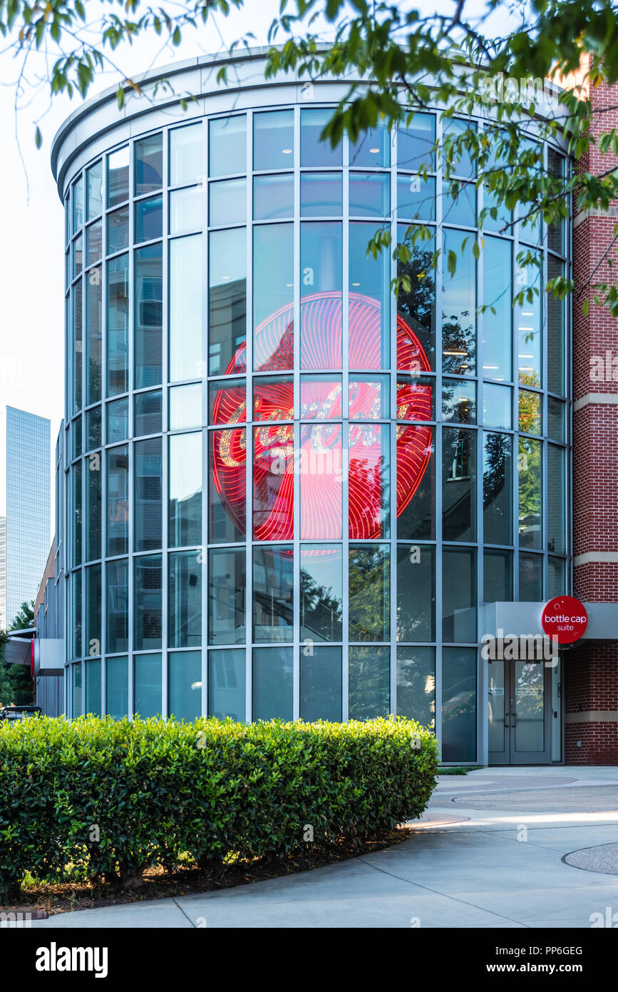 Le monde de Coca-Cola au centre-ville d'Atlanta, Géorgie. (USA) Banque D'Images