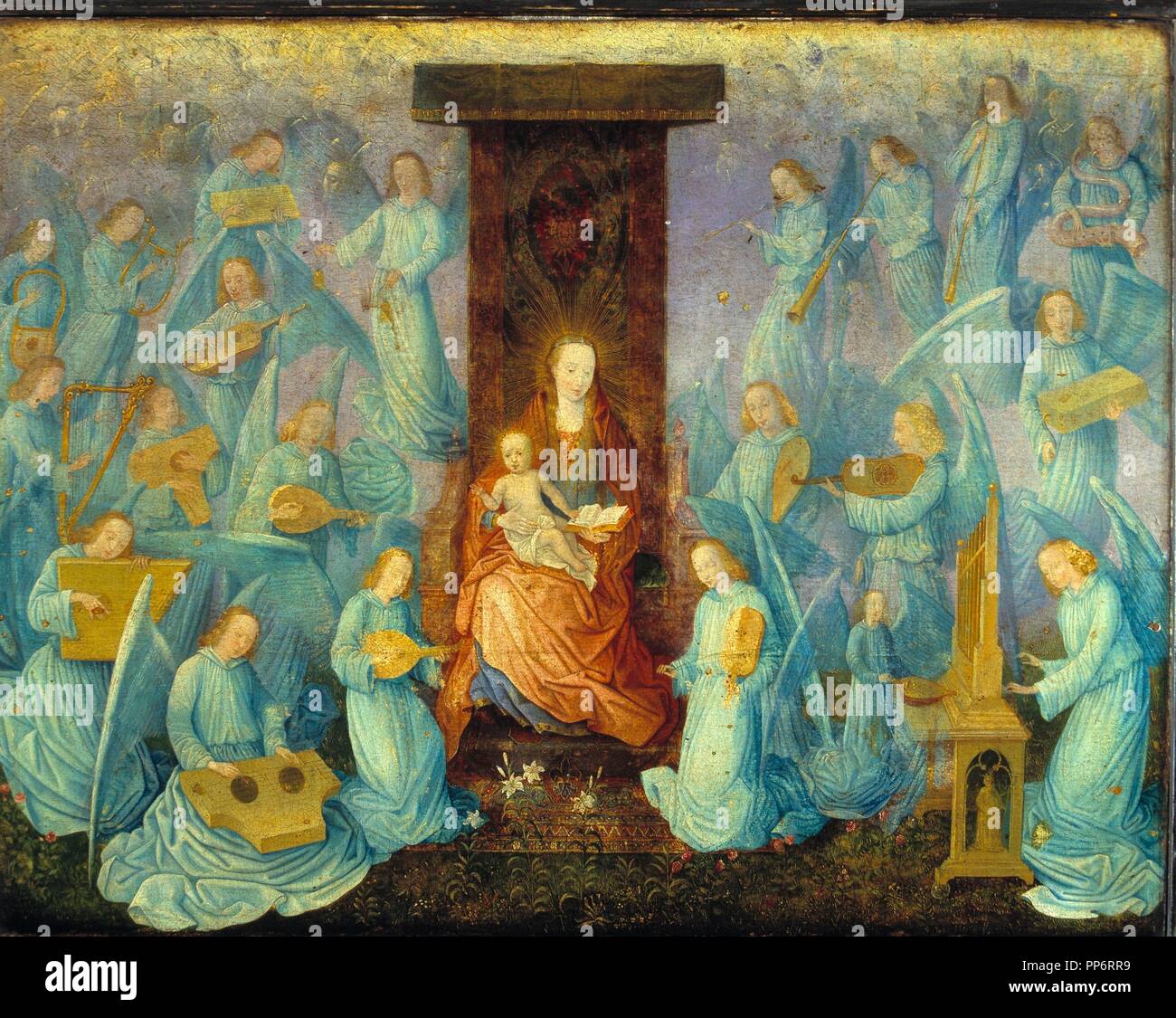 BILBAO. MUSEO DE BELLAS ARTES. ' CONCIERTO ANGELICO ' ANONIMO Siglo XV-XVI FLAMENCO Banque D'Images