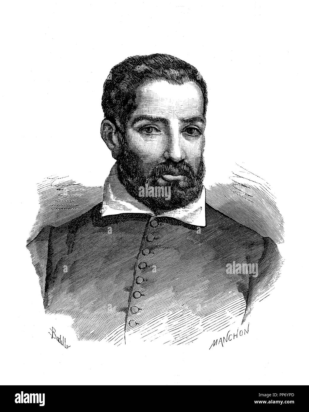 Juan de Juanes (1507-1579). Pintor valenciano del Renacimiento. La gravure de 1879. Banque D'Images
