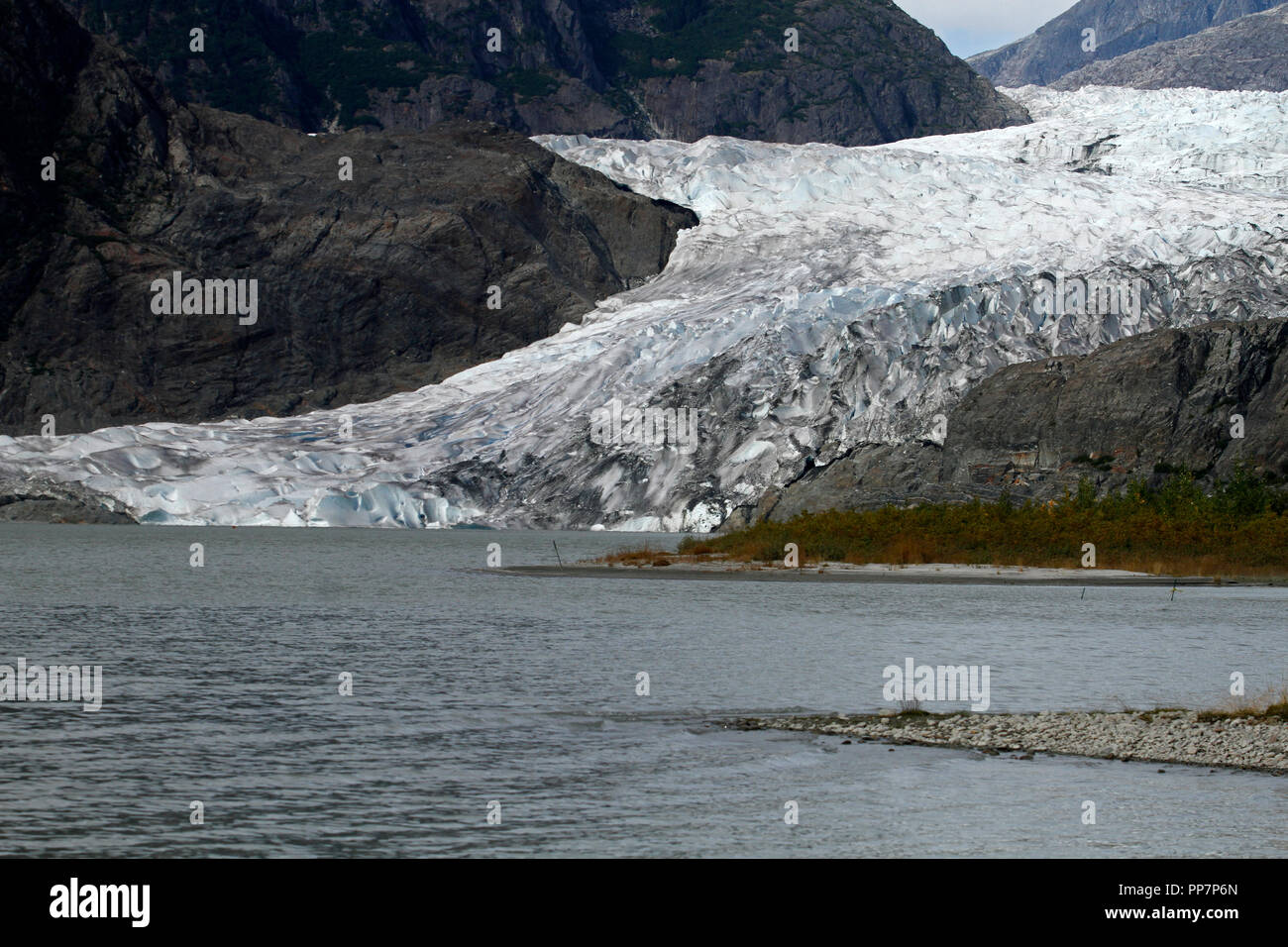 Mendenhall Glacier dans Juneau, Alaska Banque D'Images