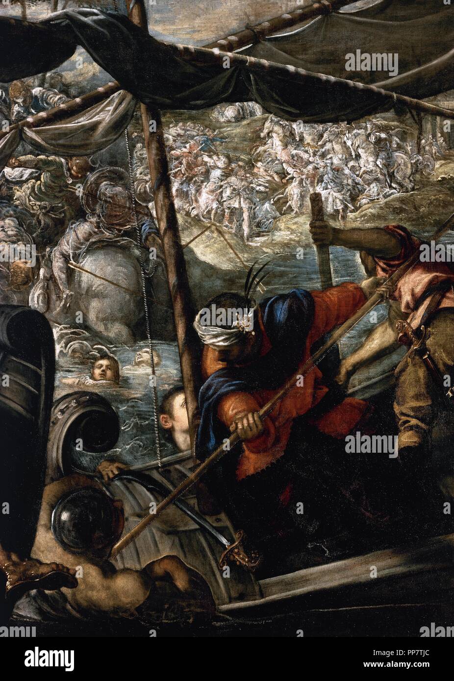 Jacopo Robusti (Tintoret) (1518-1594). Peintre italien. L'enlèvement d'Hélène, 1578-1579. Musée du Prado. Madrid. L'Espagne. Banque D'Images