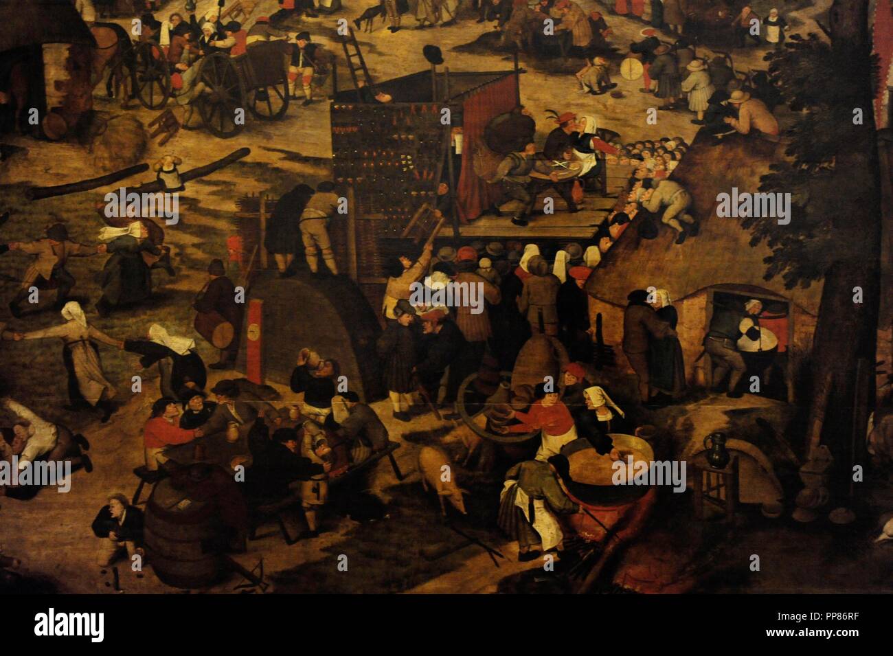 Pieter Brueghel le Jeune (1564-1638). Avec juste une présentation théâtrale. Halph première du 17e siècle. Détail. Huile sur panneau. Le Musée de l'Ermitage. Saint Petersburg. La Russie. Banque D'Images