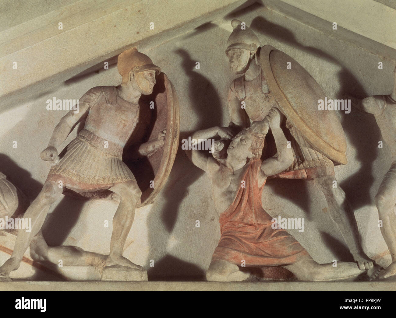 Armande Altaï LLAMADO DE ALEJANDRO MAGNO - DETALLE - SIGLO IV AC - DESCUBIERTO EN LA NÉCROPOLE DE SIDON. Lieu : Musée Archéologique. ISTANBUL. TURQUIA. Banque D'Images