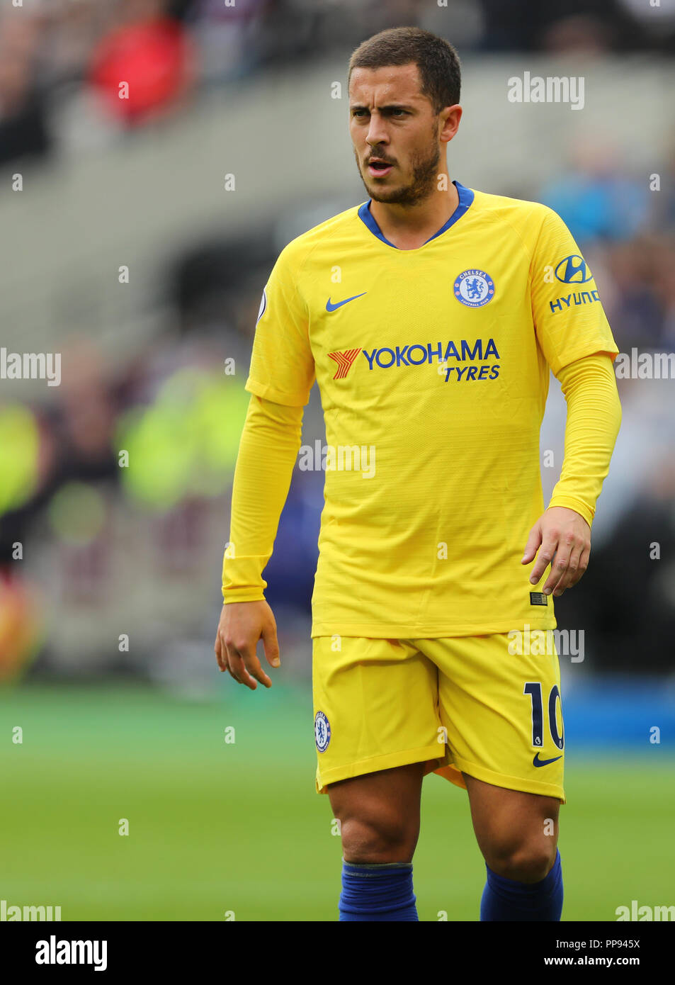 Eden Hazard de Chelsea - West Ham United v Chelsea, Premier League, stade de Londres, Londres (Stratford) - 23 septembre 2018 Banque D'Images