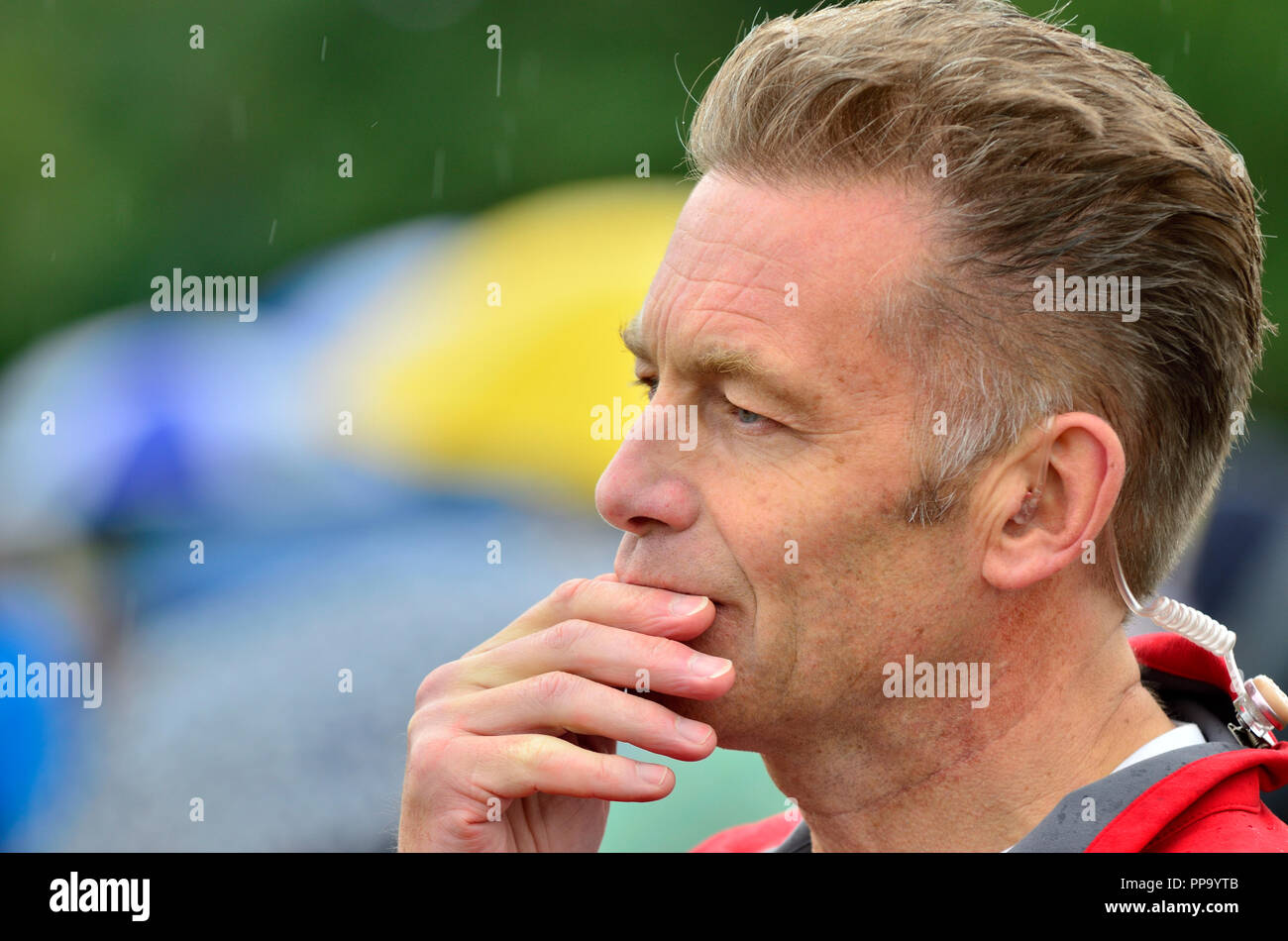 Chris Packham - TV - présentateur de la faune dans la région de Hyde Park avant la marche pour la faune, Londres, 22 sept 2018 Banque D'Images