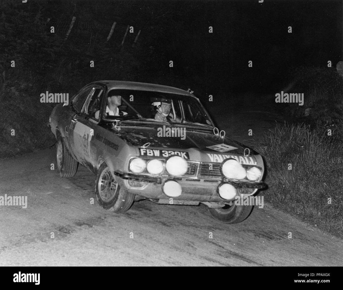 Vauxhall Firenza, Barrie Williams/Don Barrow 1972 rallye pic tr Banque D'Images