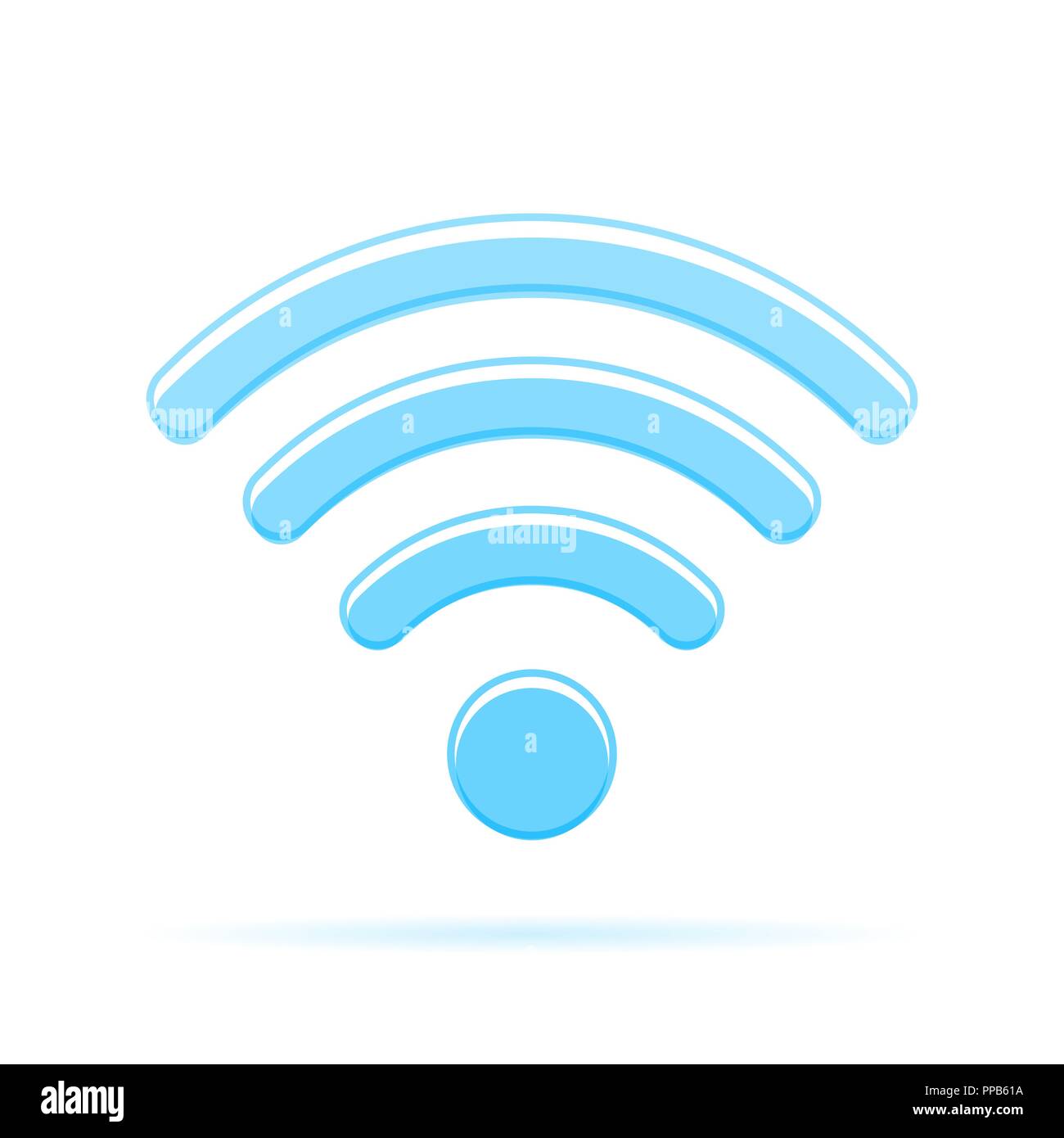 Se déconnecter icône vecteur Wi-Fi isolé sur fond blanc Illustration de Vecteur