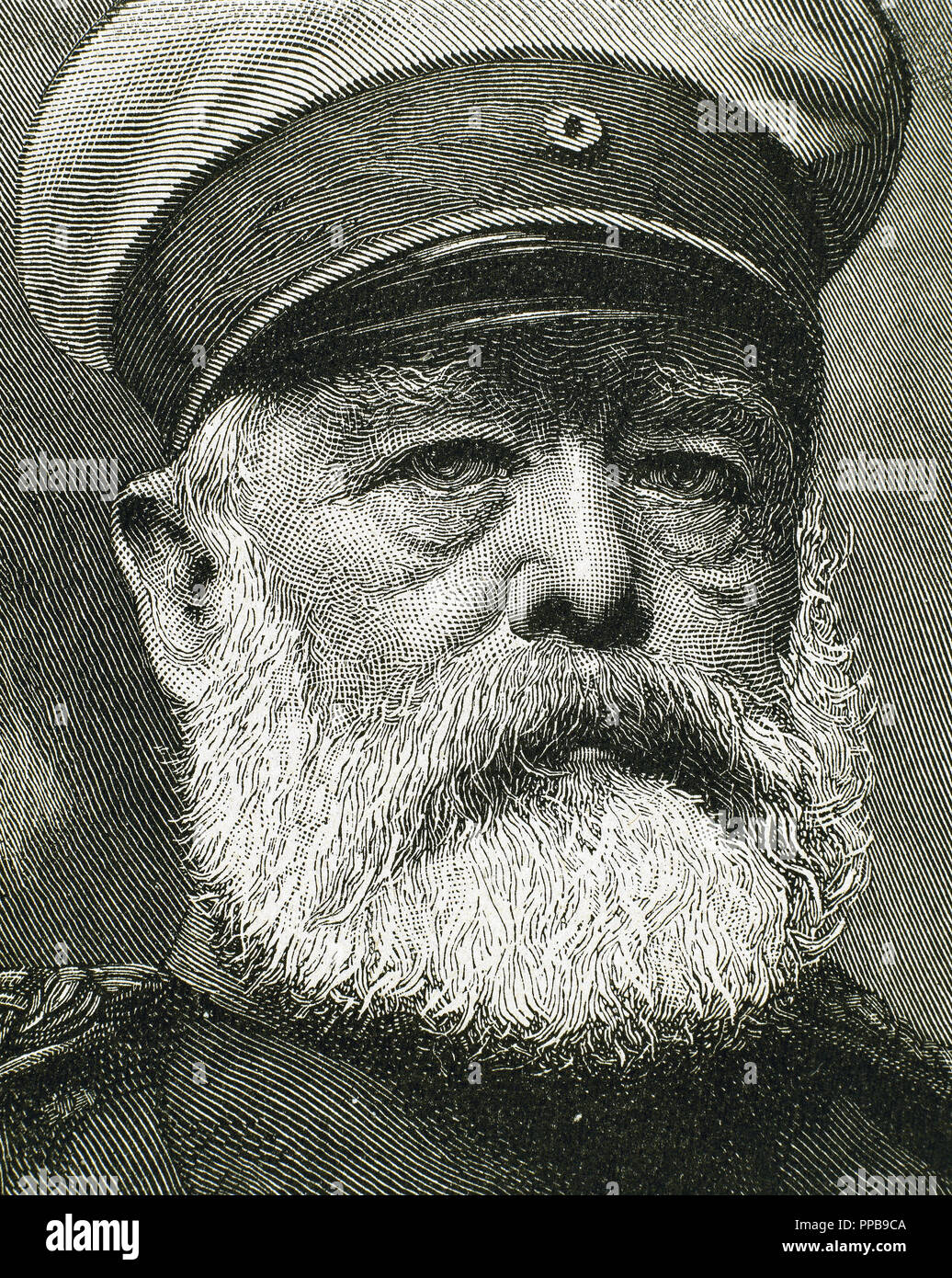 BISMARCK, Otto-Leopold, Prince de (Schonhauser, 1815-Friedrichsruhe, 1898). Homme d'État allemand. Proclamé Chancelier de l'Empire en 1871. En 1890 Guillaume II l'ont forcé à démissionner. Gravure du xixe siècle. Banque D'Images