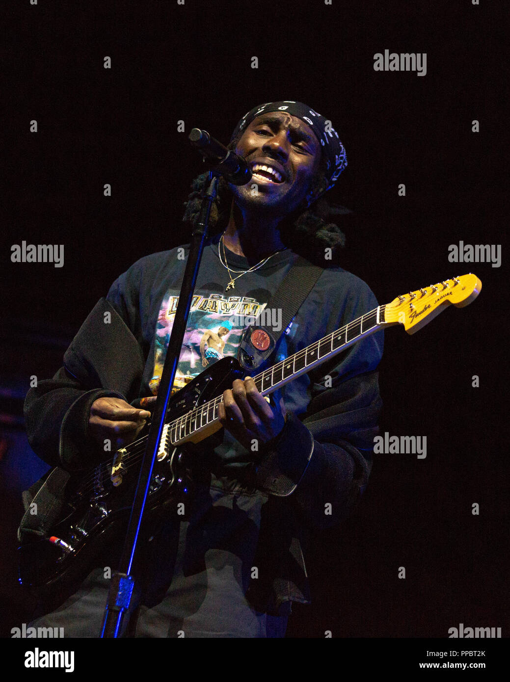 Las Vegas, Nevada, USA. 22 Sep, 2018. DEVONTE HYNES (orange sanguine) au cours de la vie est belle musique Festival à Las Vegas, Nevada Crédit : Daniel DeSlover/ZUMA/Alamy Fil Live News Banque D'Images