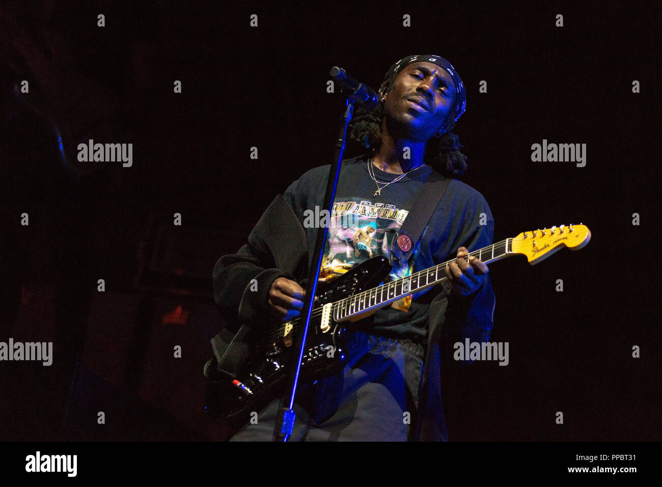 Las Vegas, Nevada, USA. 22 Sep, 2018. DEVONTE HYNES (orange sanguine) au cours de la vie est belle musique Festival à Las Vegas, Nevada Crédit : Daniel DeSlover/ZUMA/Alamy Fil Live News Banque D'Images