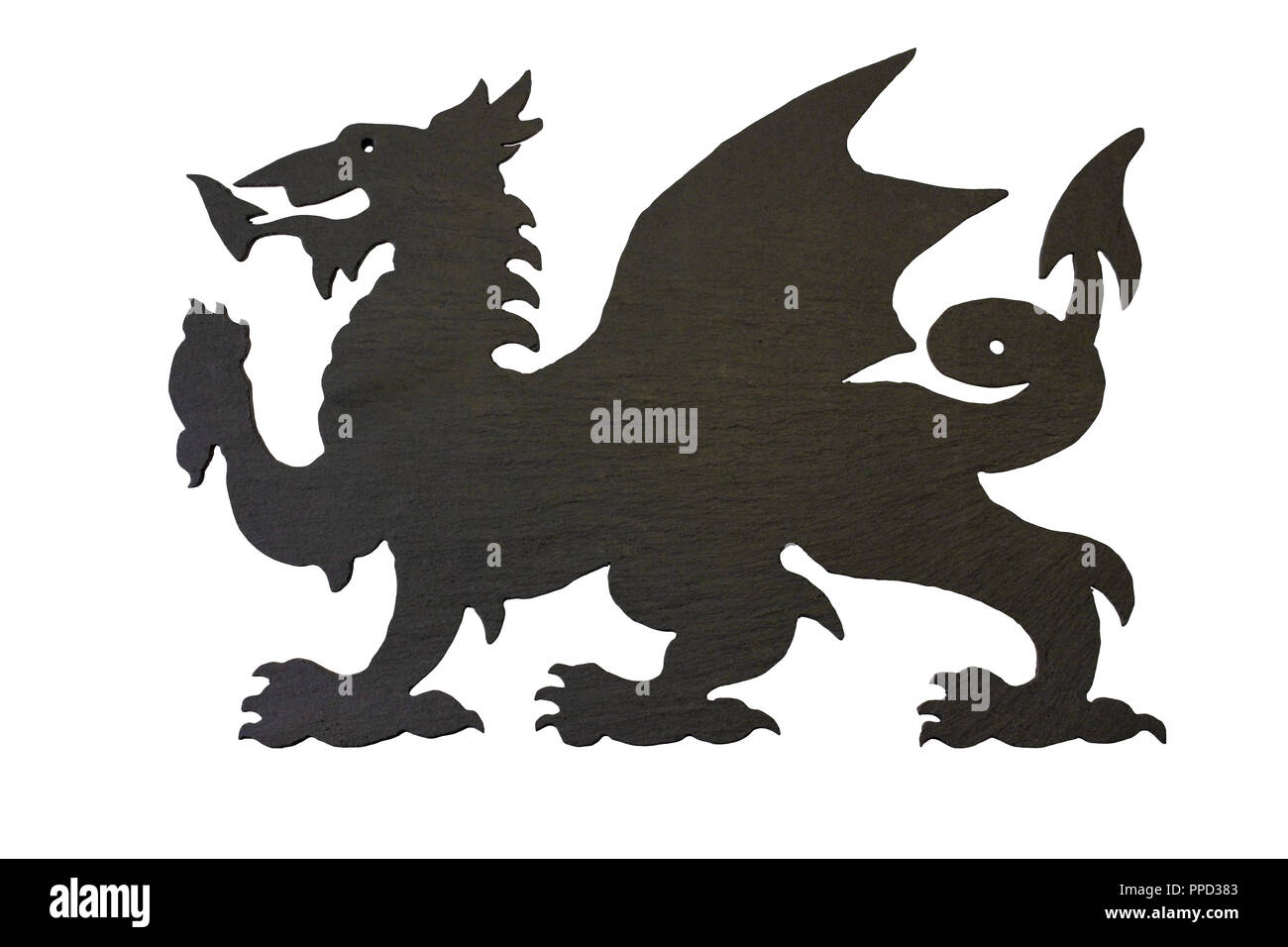 Welsh Dragon ardoise Banque D'Images
