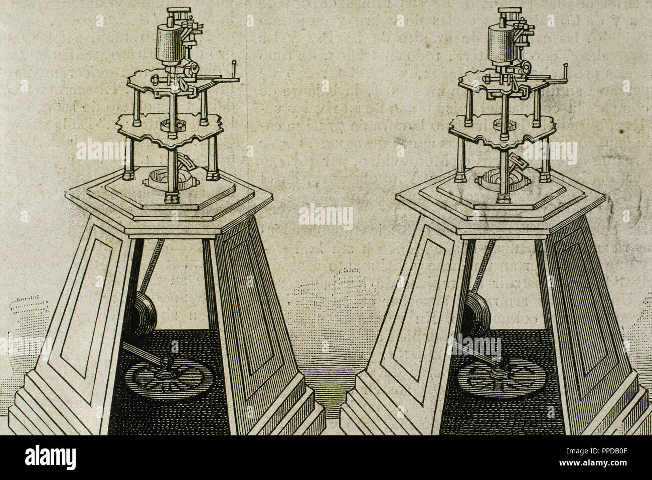 Autographic télégraphe inventé par Thomas Alva Edison (1847-1931). La gravure. Banque D'Images